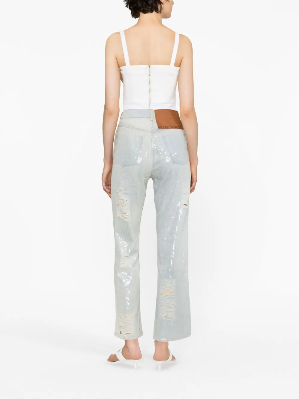 Palm Angels Straight jeans Blauw