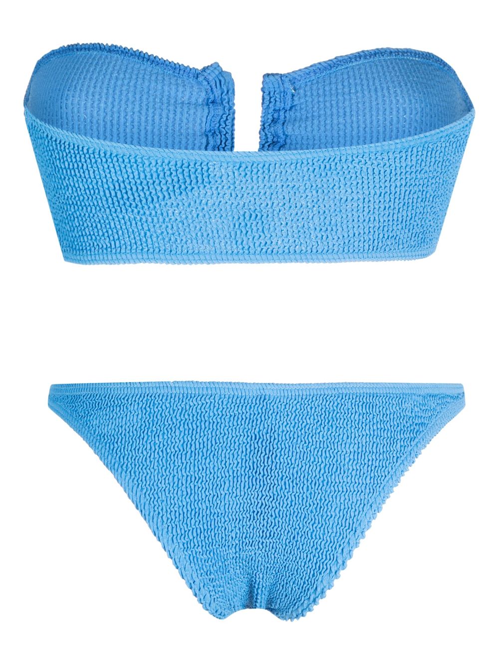 Bond-eye high-waisted bikini - Blauw