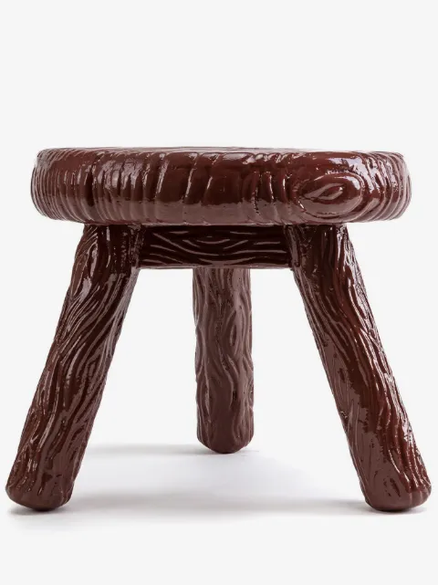 Seletti tabouret à effet bois