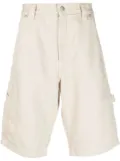 Tommy Jeans logo-patch cotton drop-crotch shorts - Neutrals