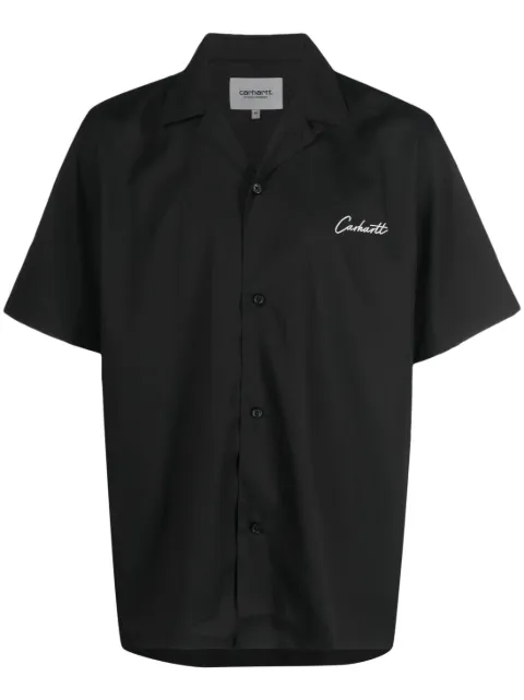 Carhartt WIP camisa estilo gabardina con logo bordado 