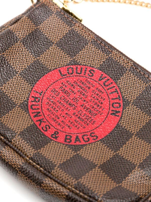 LOUIS VUITTON Damier Ebene T&B Mini Pochette Accessoires Pouch