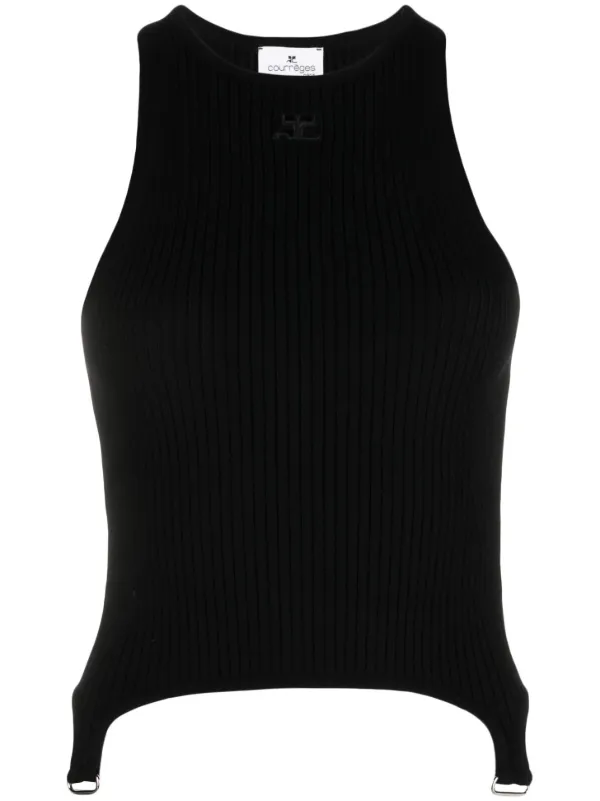 Courrèges ノースリーブ トップ | ブラック | FARFETCH JP