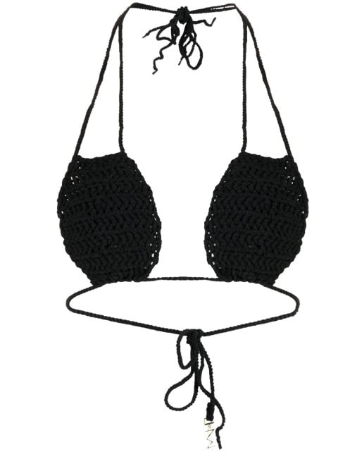 The Mannei Ter knitted bikini top