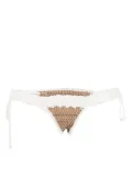 The Mannei crochet-knit bikini bottom - White