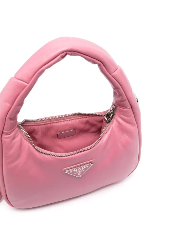 ショルダーバッグ・ポシェット PRADA POWDER PINK LEATHER SHOULDER BAG Prada Triangle Crossbody Bag