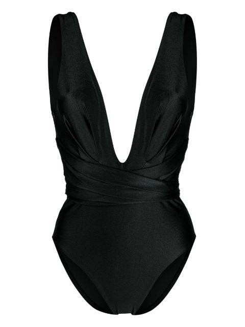 ZIMMERMANN draped V-neck swimsuit