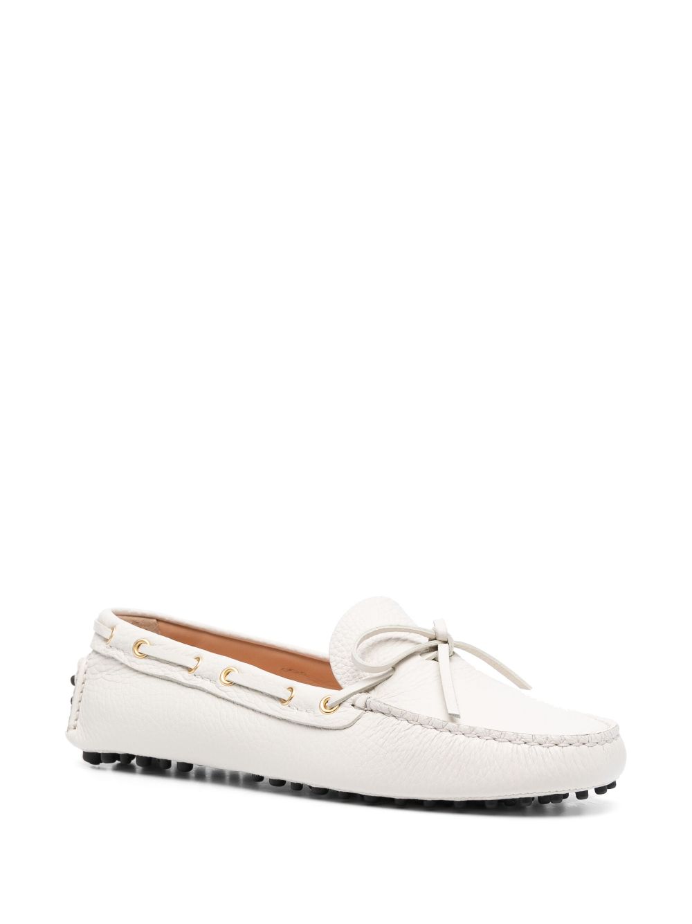 Car Shoe Leren loafers - Wit