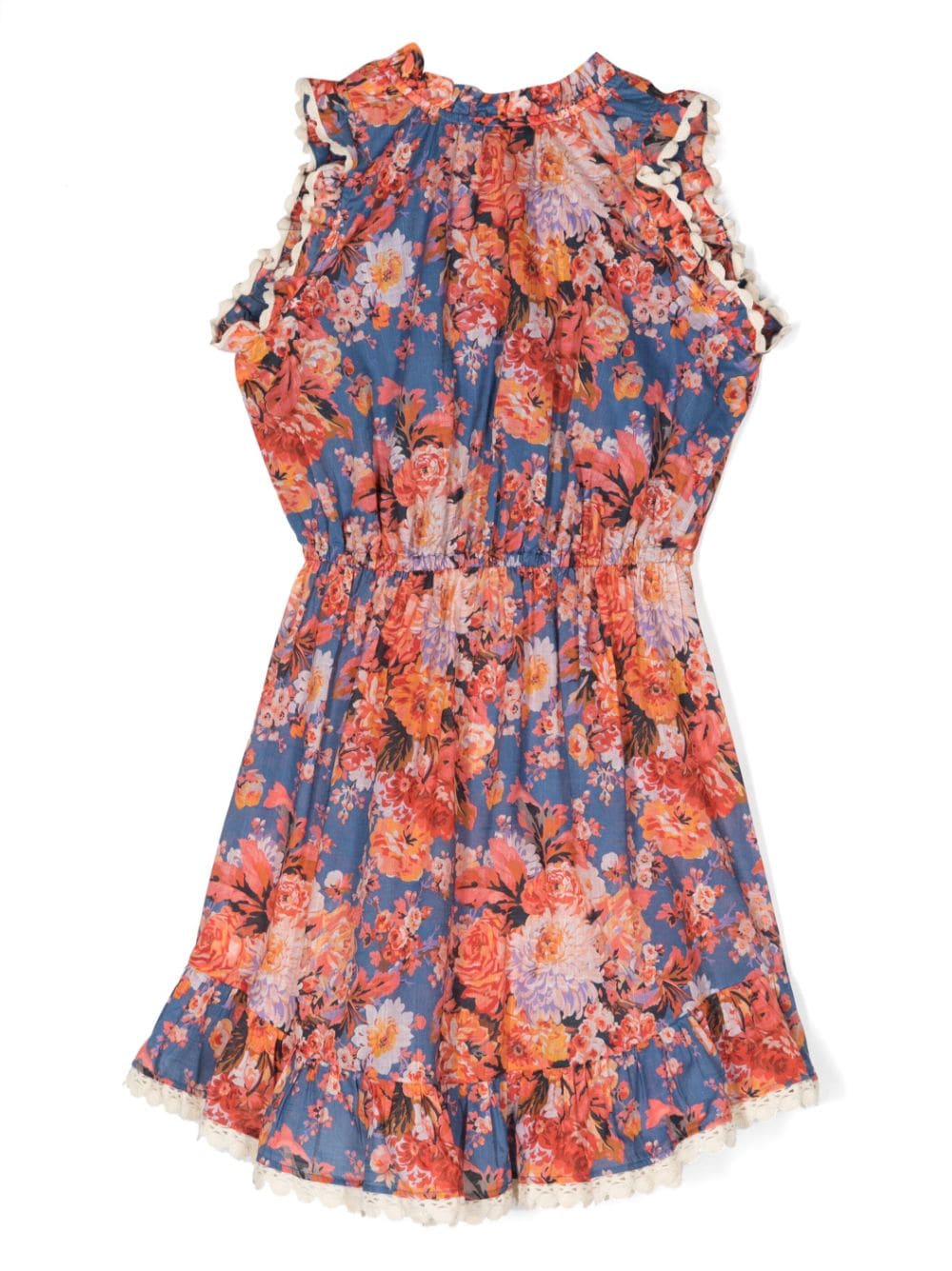 Shop Zimmermann Floral-print Dress In Blue