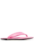 BY FAR Dasha leather flip flops - Pink