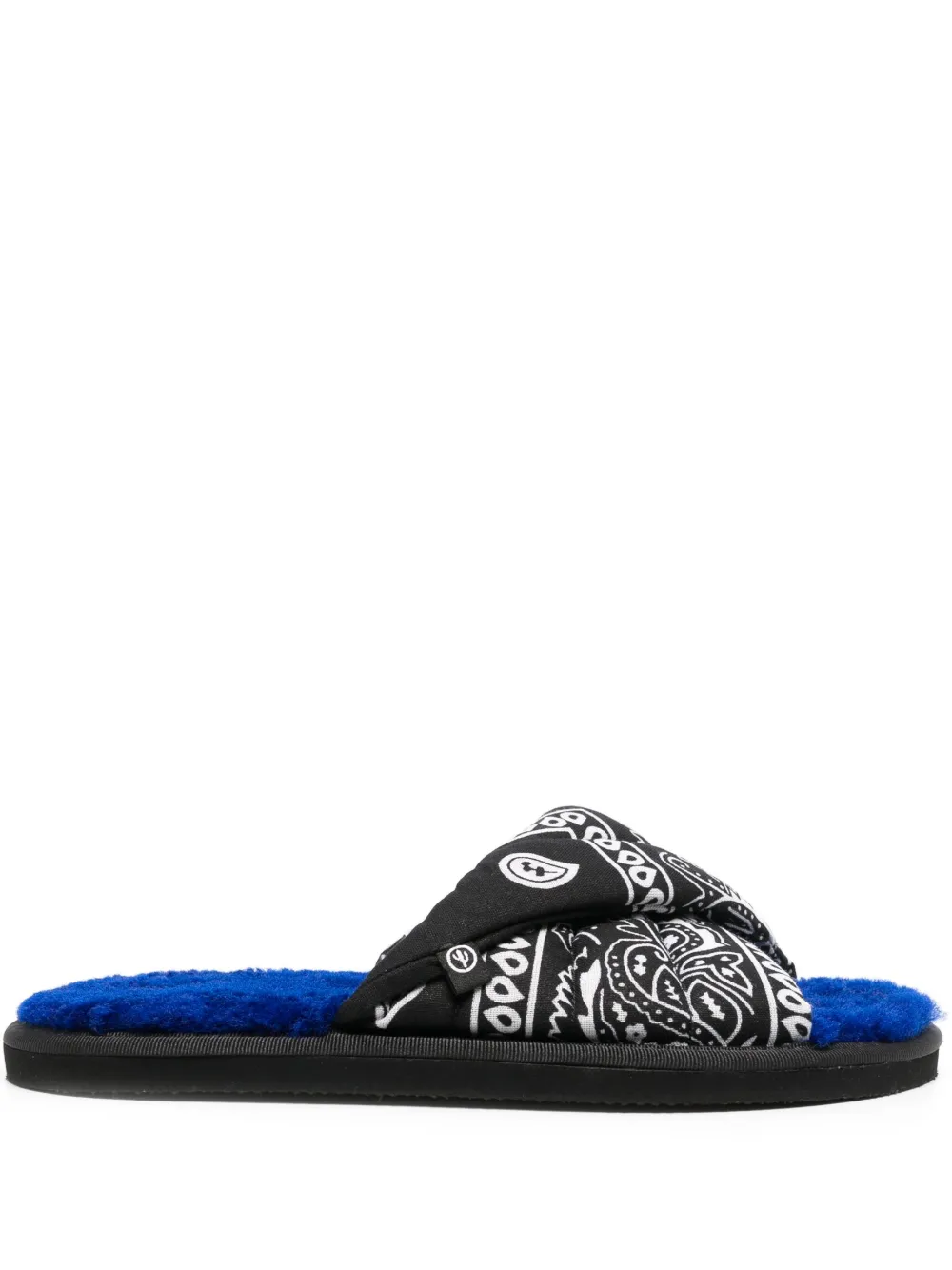 Arizona Love Paradise Bandana-print Slides In Schwarz