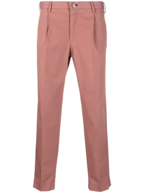 Incotex pantalones tapered con diseño corto