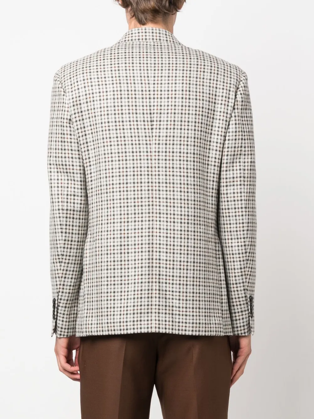 Lardini Single Breasted Wool-blend Blazer In Neutrals