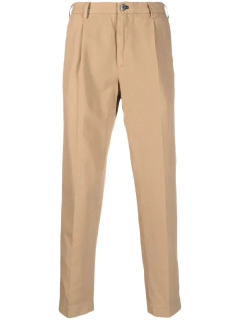 Incotex pleat-detail tapered trousers