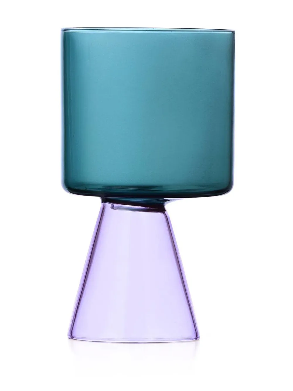 Ichendorf Milano Travasi Geometric Glasses (set Of 3) In Purple