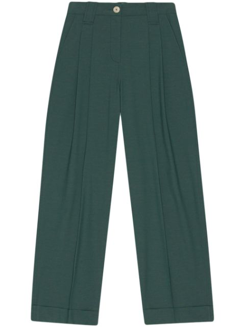 GANNI pleat-detail trousers Women