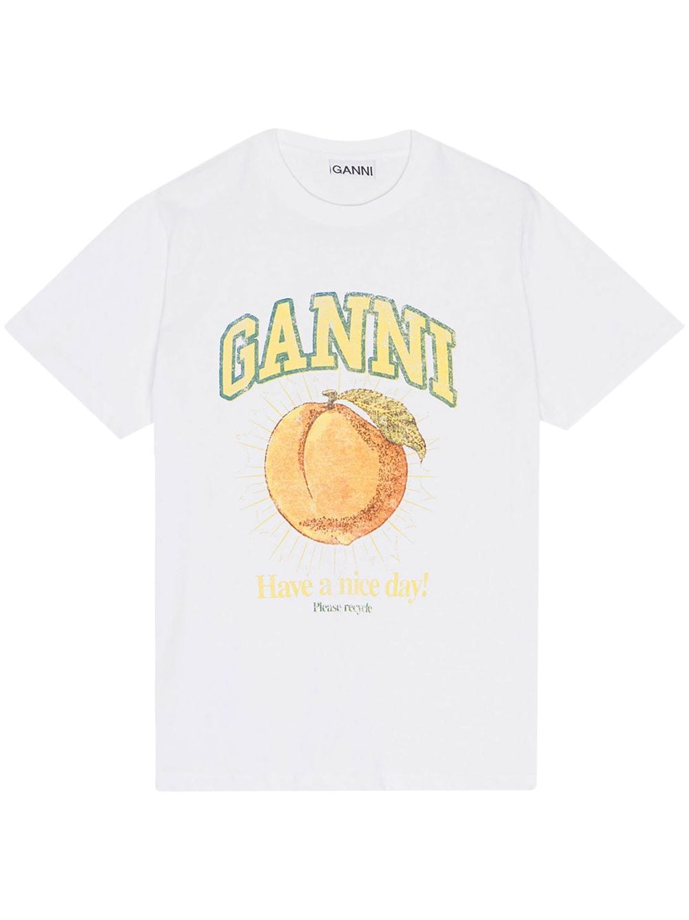 GANNI logo-print Farfetch