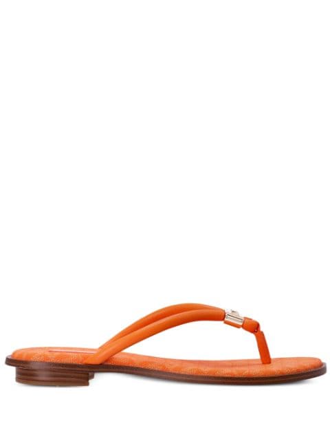 monogram flat sandals 