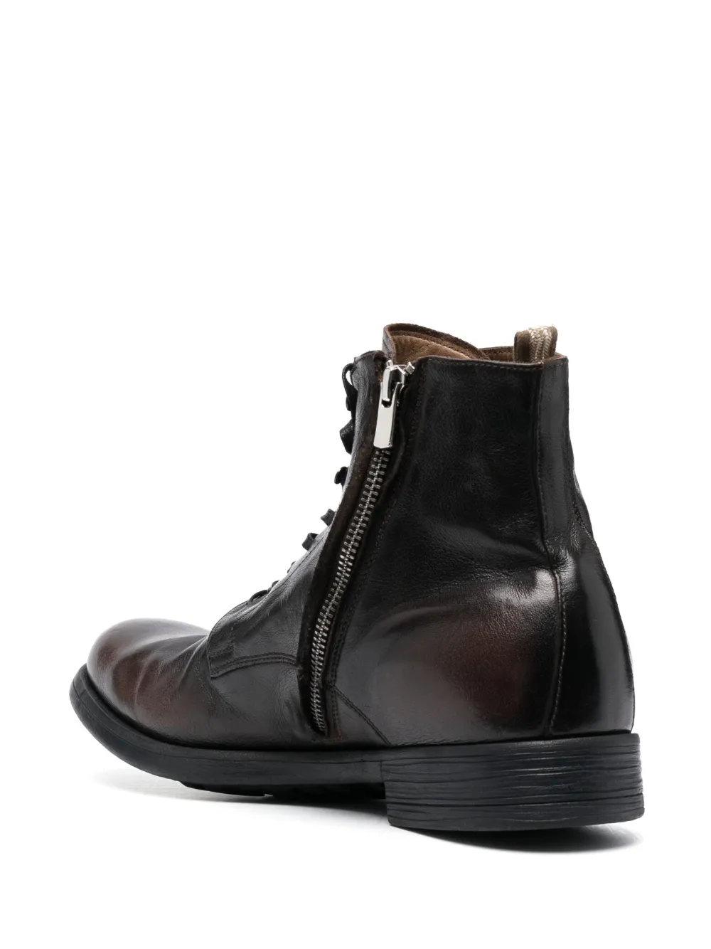 Officine Creative Chronicle leren enkellaarzen Bruin