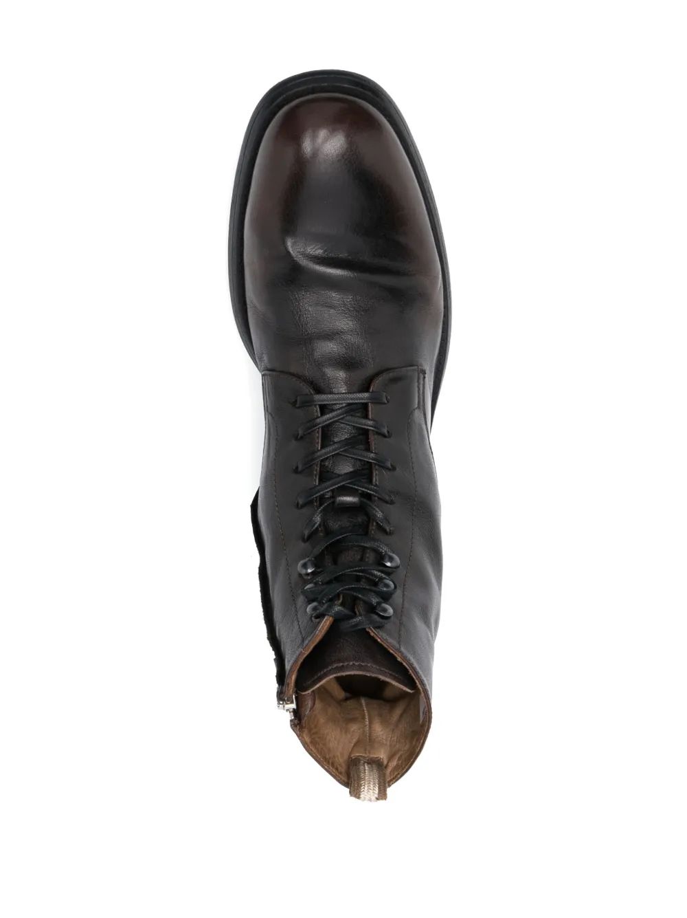 Officine Creative Chronicle leren enkellaarzen Bruin