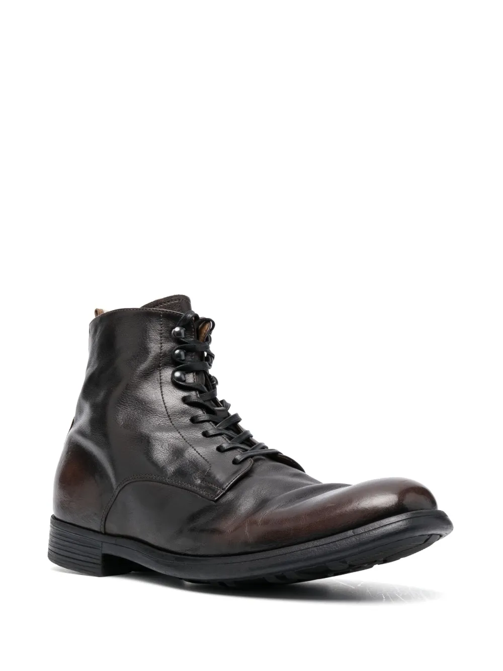 Officine Creative Chronicle leren enkellaarzen Bruin