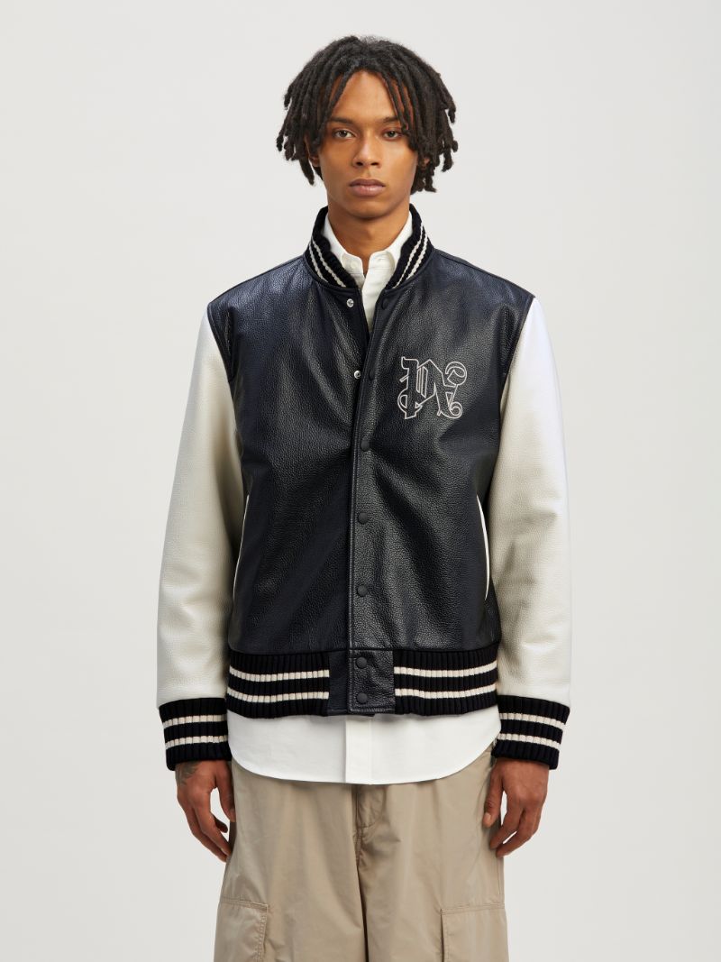 Monogram Classic Varsity in black - Palm Angels® Official