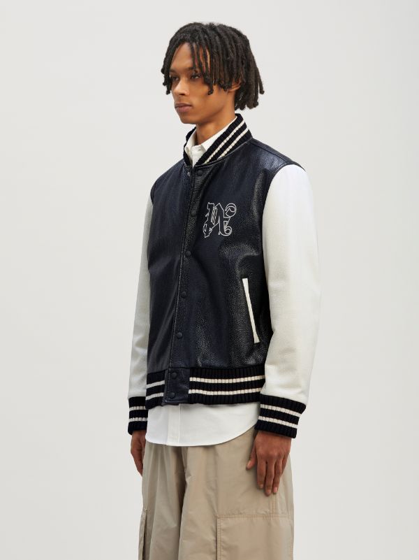 Monogram Classic Varsity in black - Palm Angels® Official