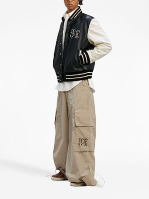 Palm Angels PA Monogram Leather Track Jacket - Farfetch