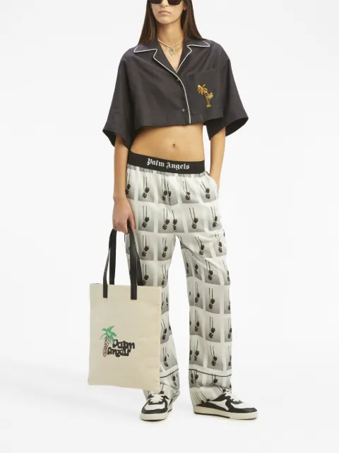 Palm Angels Sketchy logo-print tote bag PMNA068E23FAB0020410 - 2