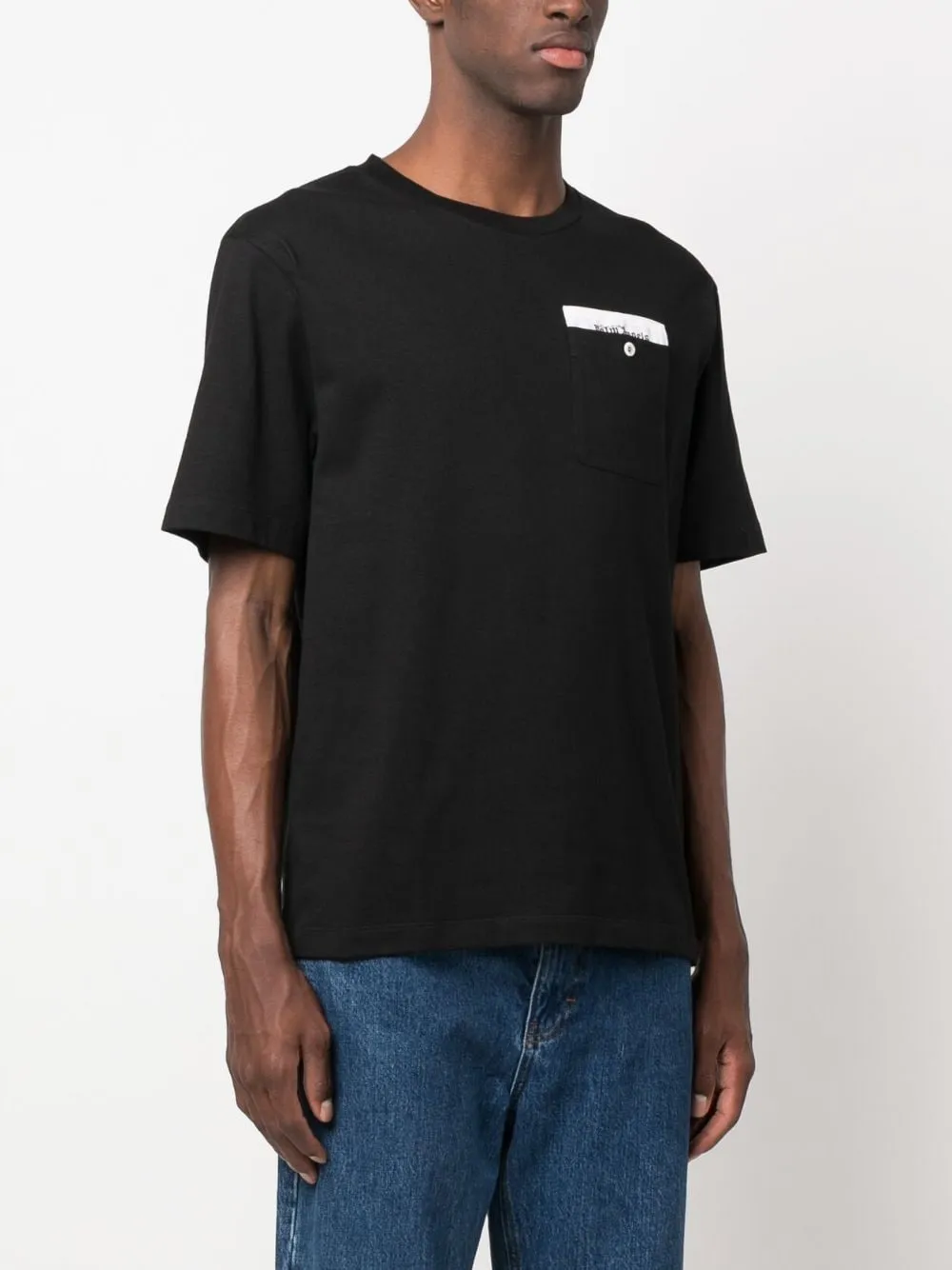 logo-tape cotton T-Shirt