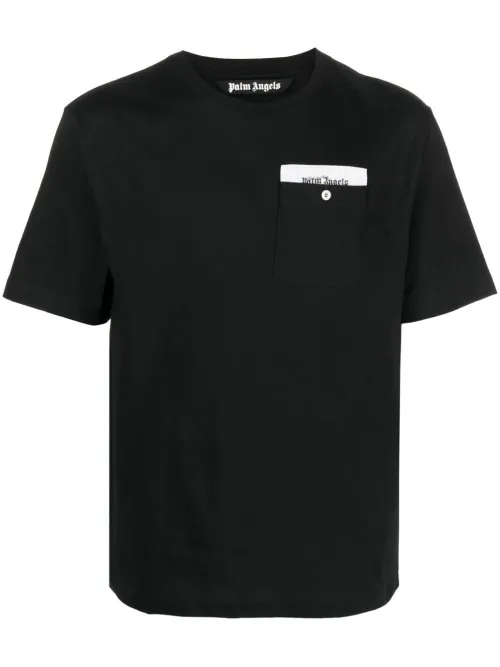 T-shirt en coton à bandes logo - Palm Angels - Modalova