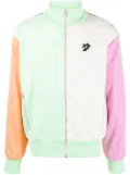 Palm Angels colourblock logo-print track jacket - Green
