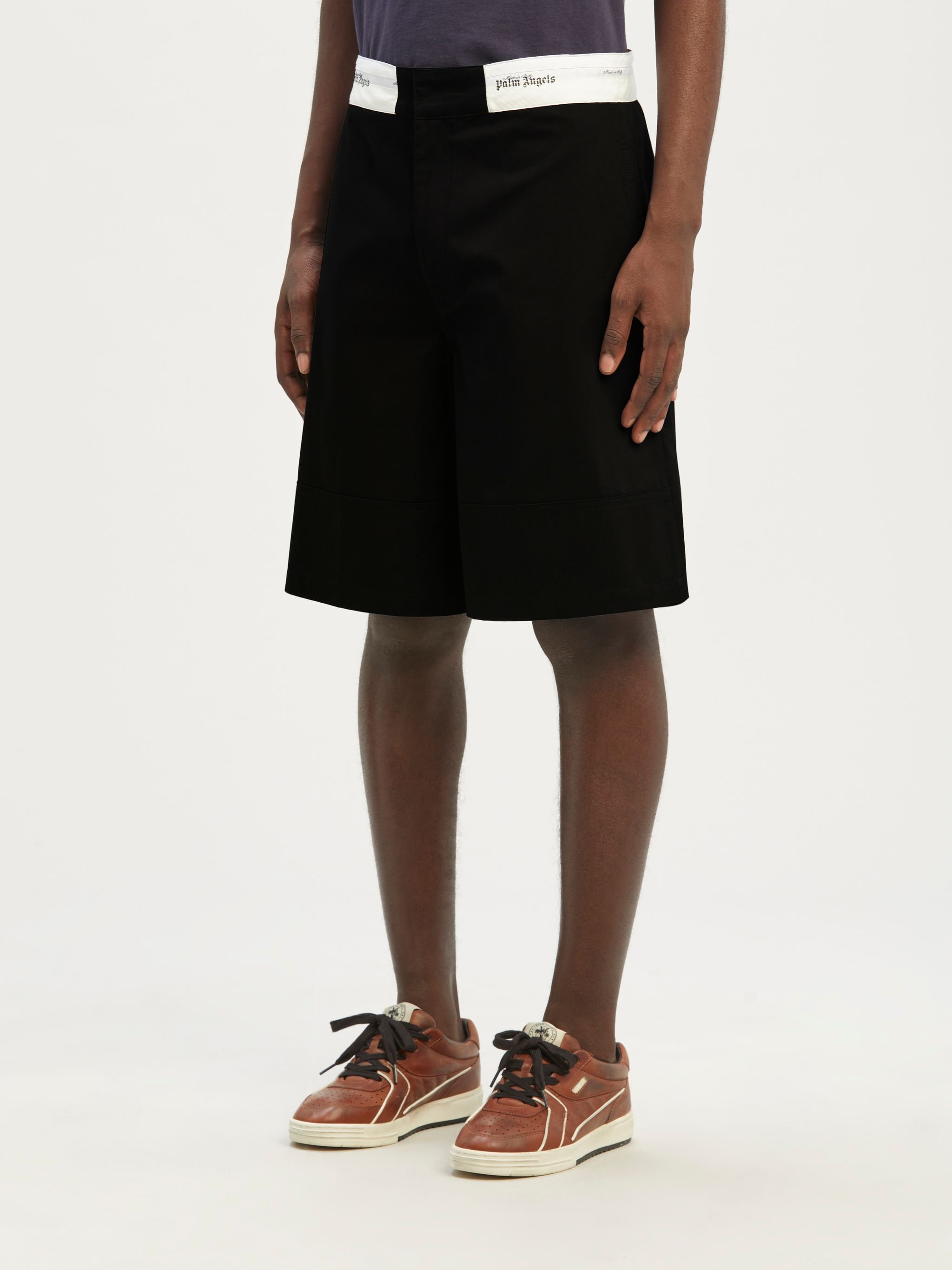 Sartorial Waistband Shorts in black - Palm Angels® Official