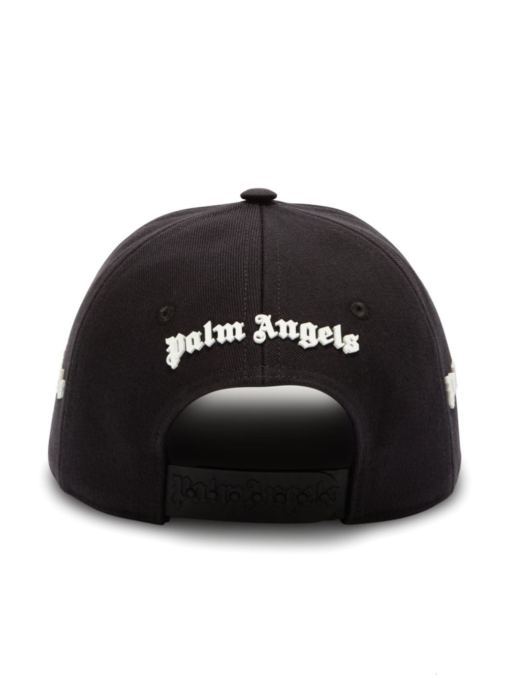 Shop Palm Angels Embroidered-logo Baseball Cap In Black
