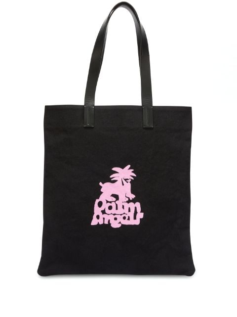 Palm Angels Leon logo-print shopping bag
