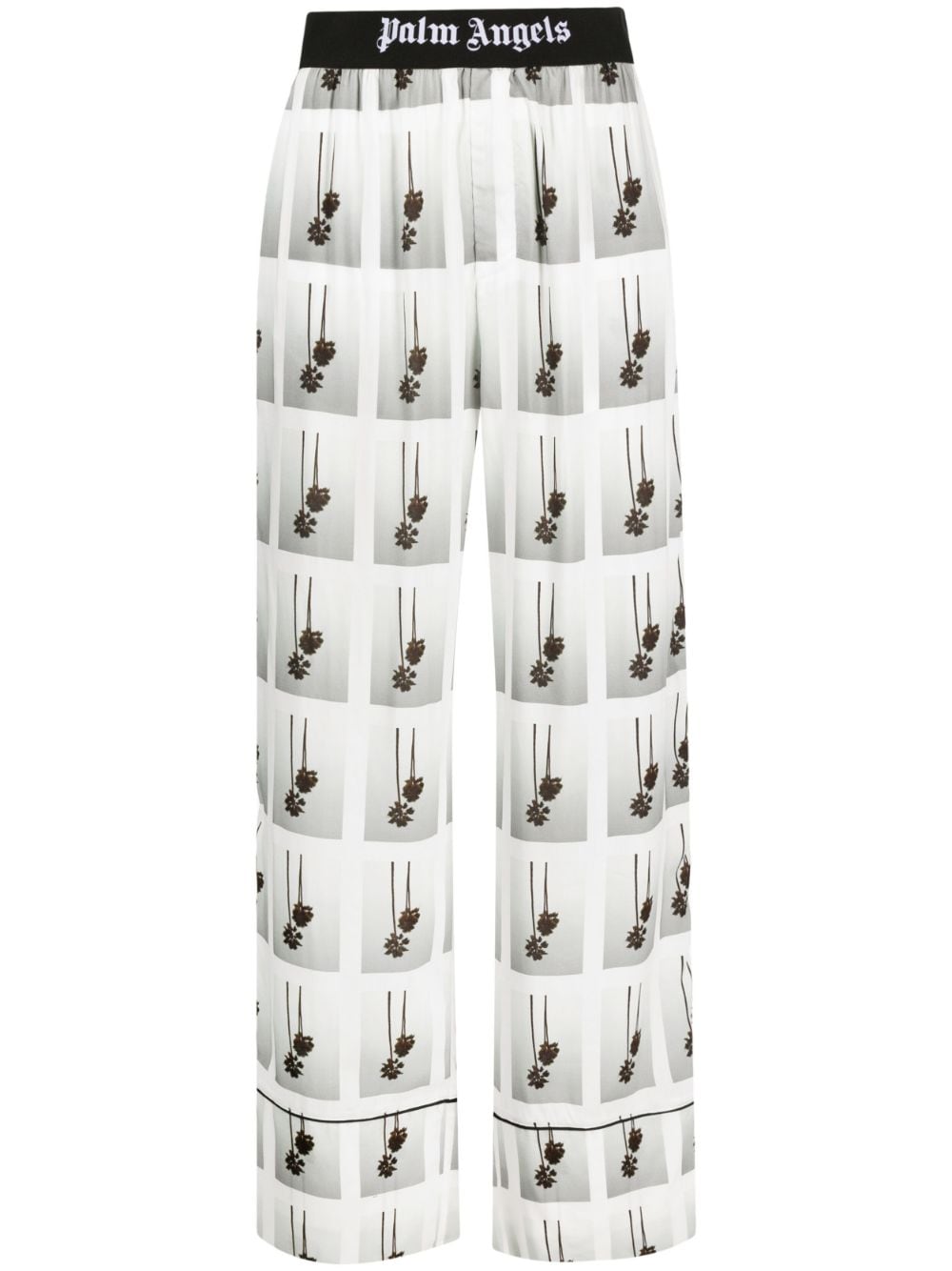 Palm Angels Mirage graphic-print trousers - White