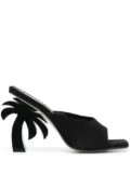 Palm Angels Palm Beach 110mm leather mules - Black