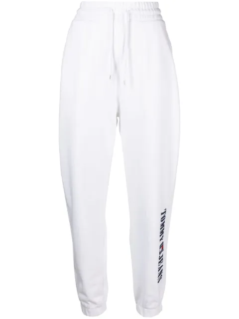 Tommy Jeans logo-print drawstring track pants