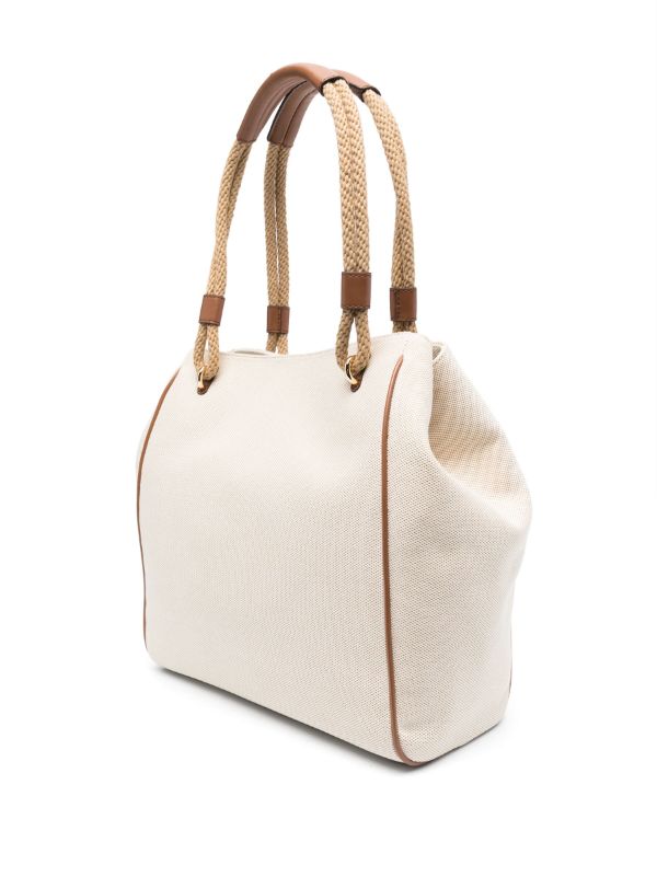 Michael Kors Fragrance Large Tote Bag in Beige Color