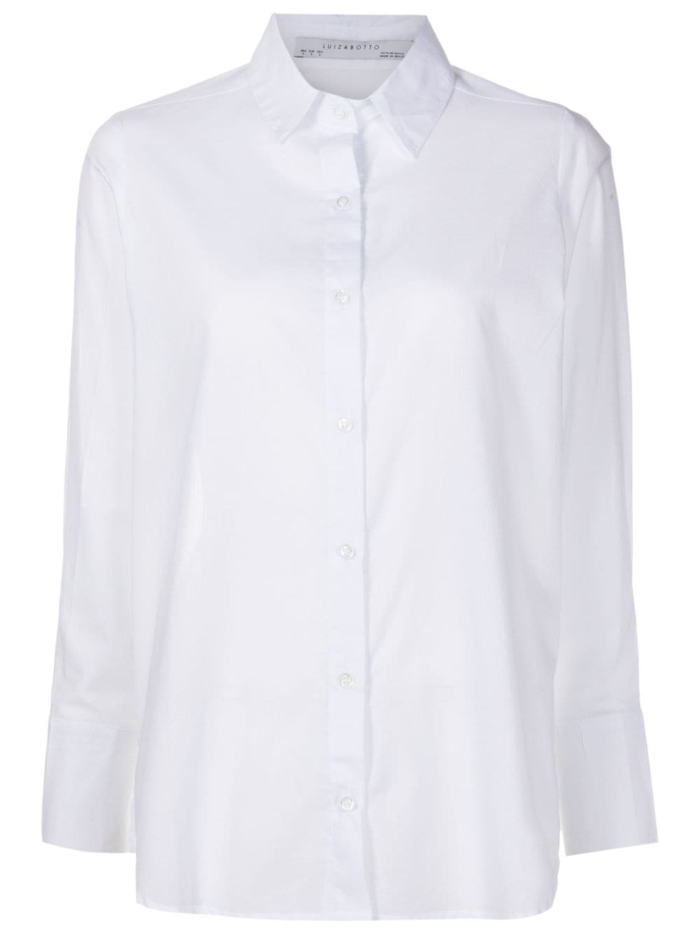 Luiza Botto Long-sleeve Cotton Shirt In White