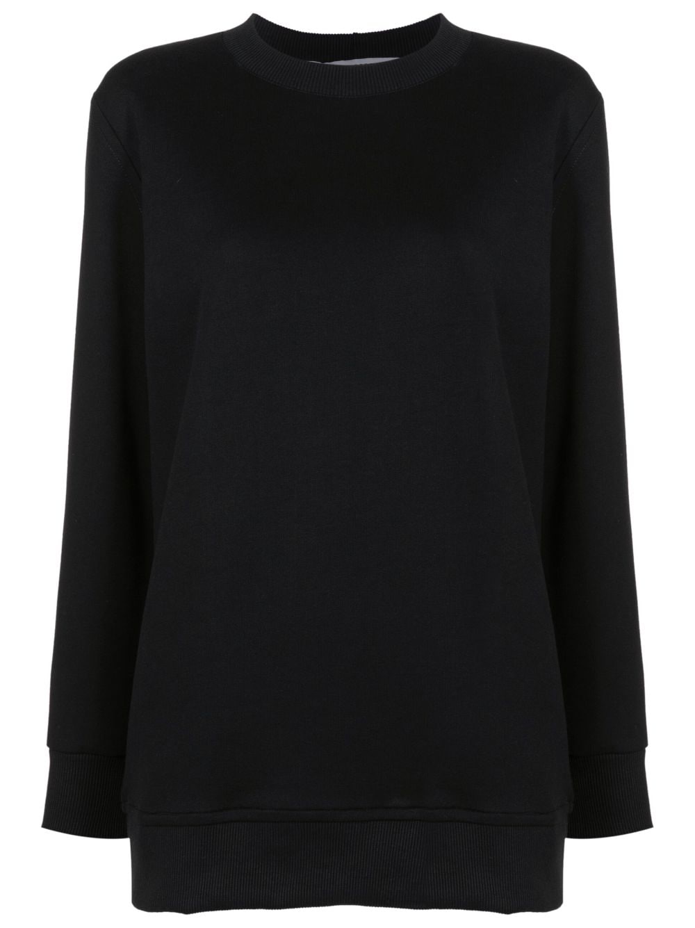 Luiza Botto Crew-neck Long-sleeve Sweatshirt In Black