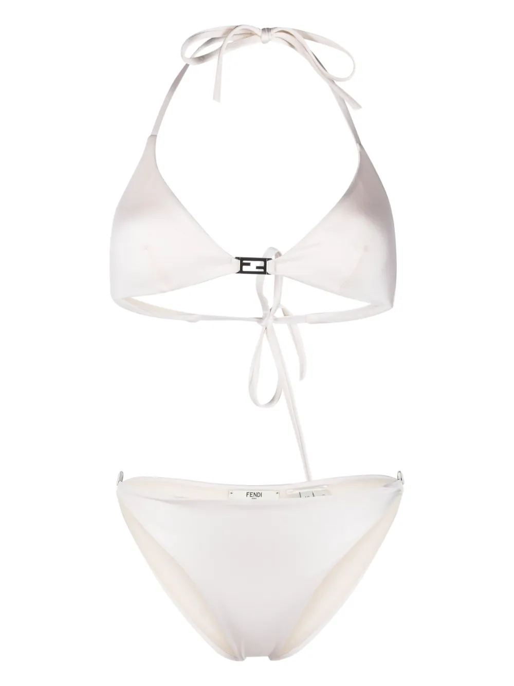 Fendi Lycra Bikini In Neutrals