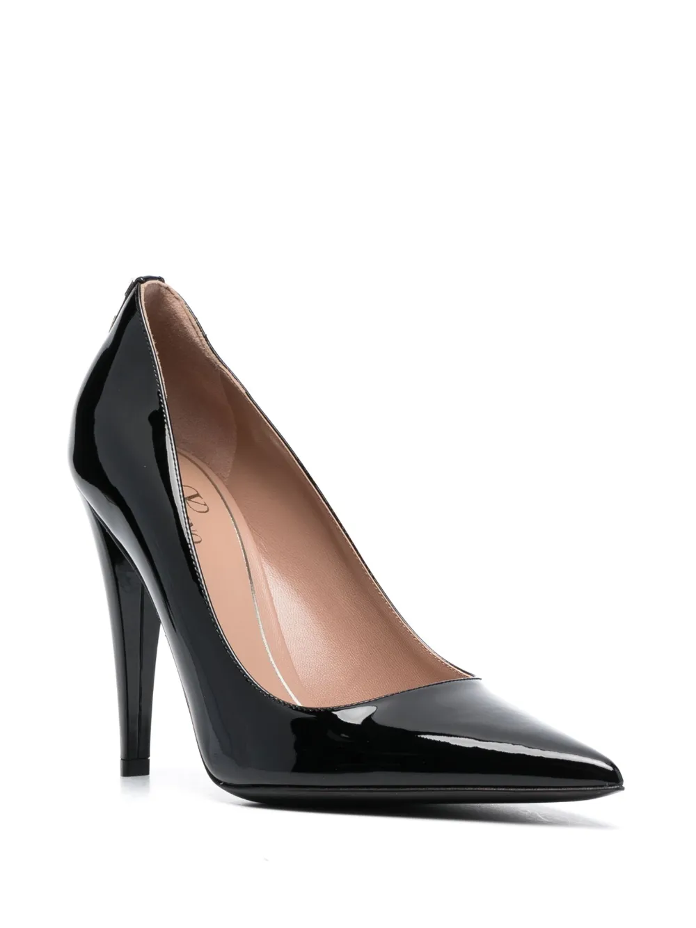 Valentino Garavani Rockstud pumps van lakleer - Zwart