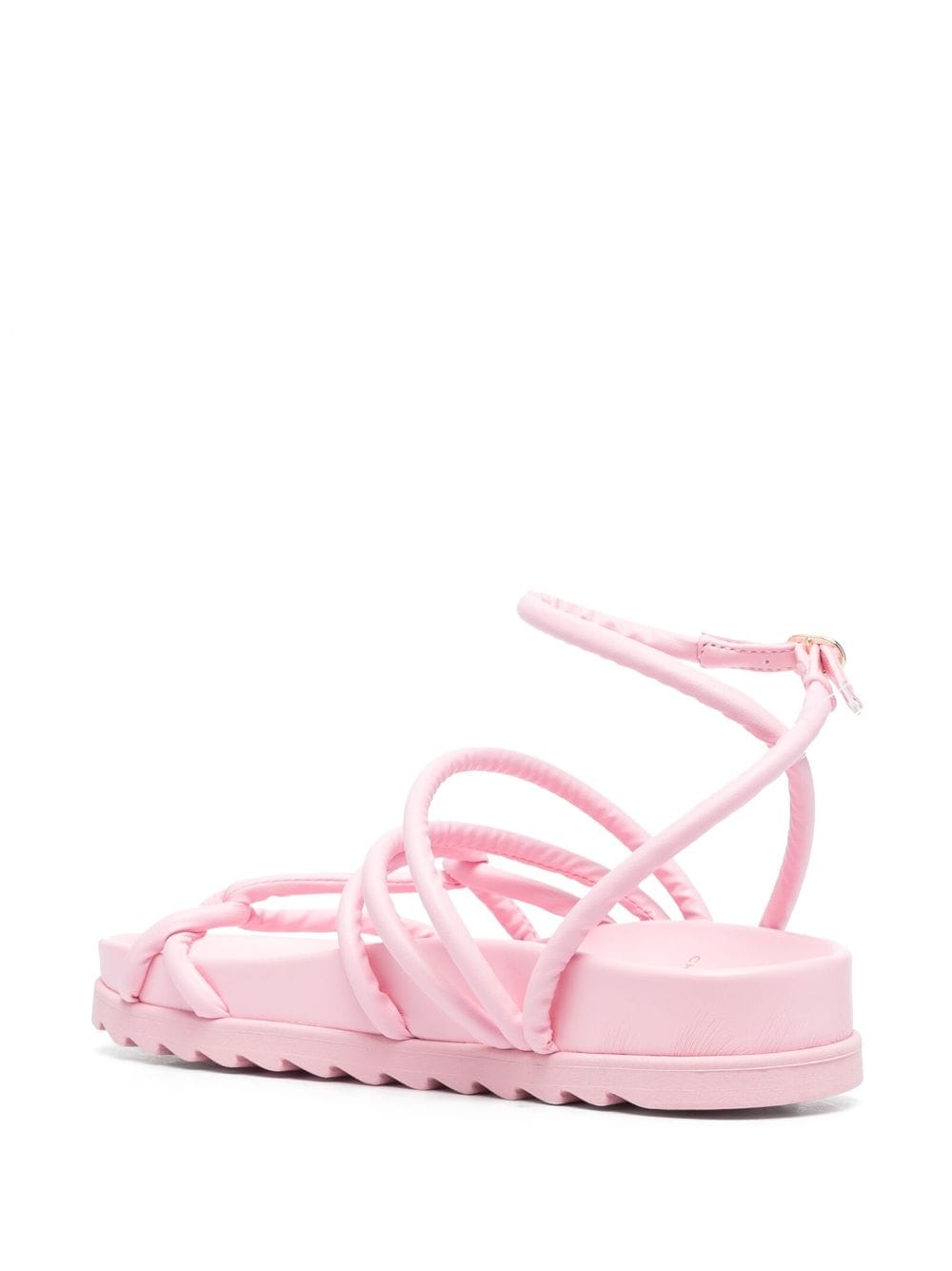 Shop Chiara Ferragni Cable Strappy Flat Sandals In Pink