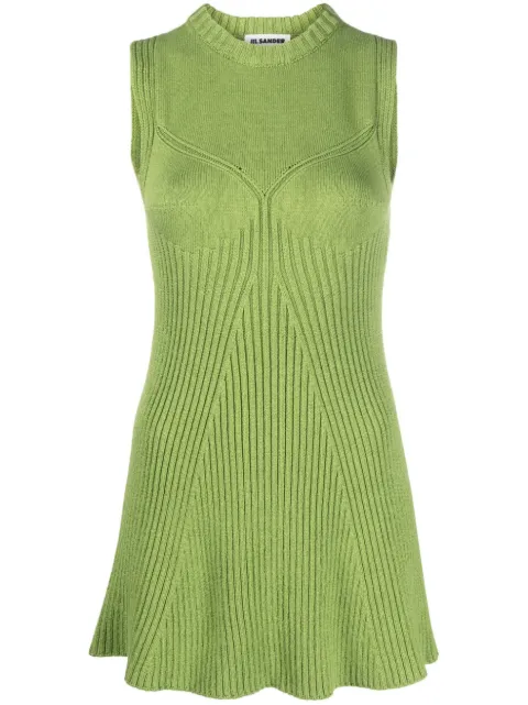 Jil Sander sleeveless ribbed-knit top