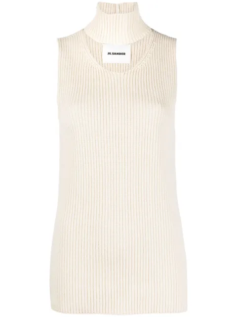 Jil Sander cut-out knitted sweater vest