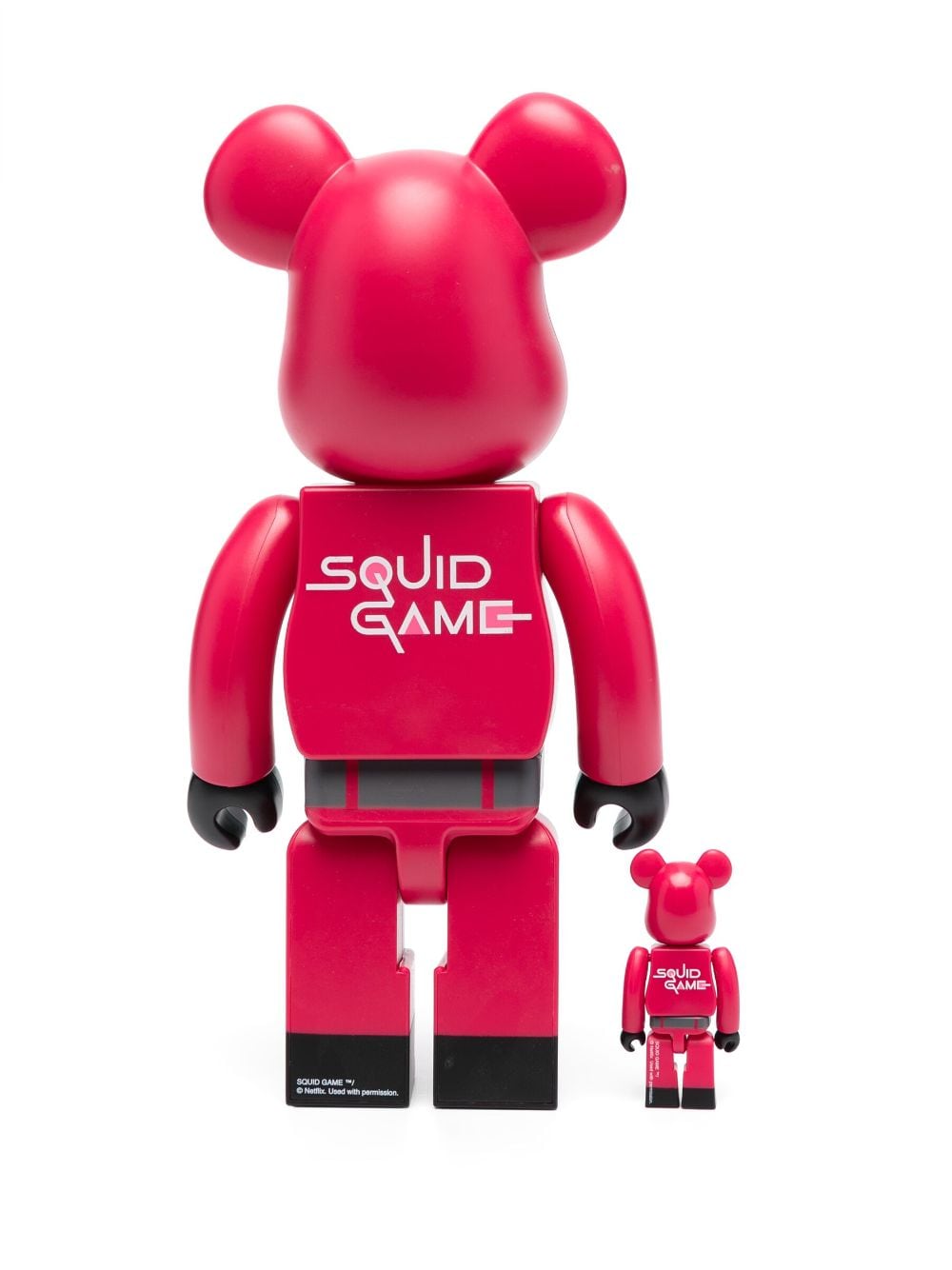 Shop Medicom Toy Squid Game Be@rbrick Figure Set In Red