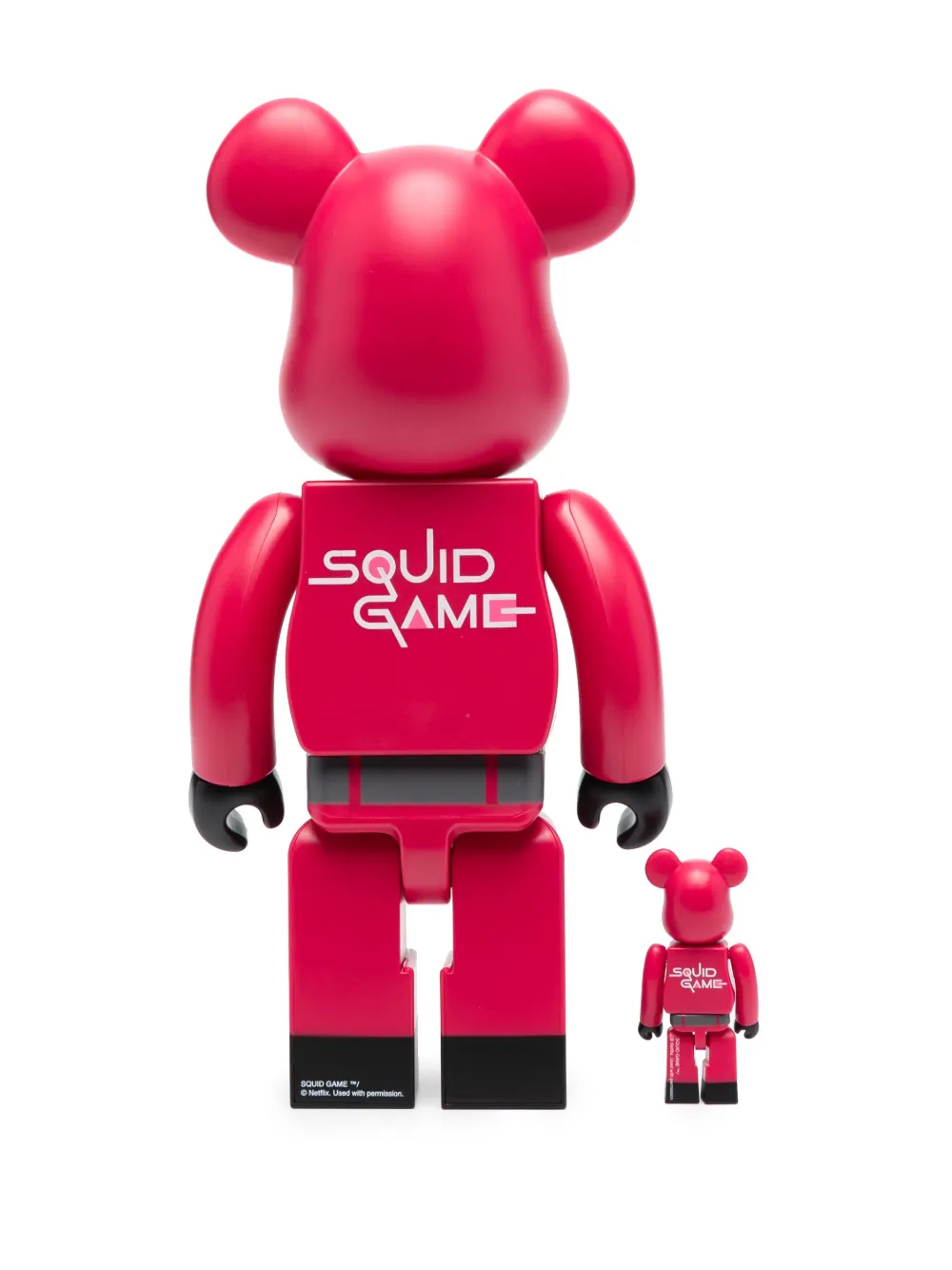 Shop Medicom Toy Squid Game Be@rbrick 100% And 400% Figure Set In Red