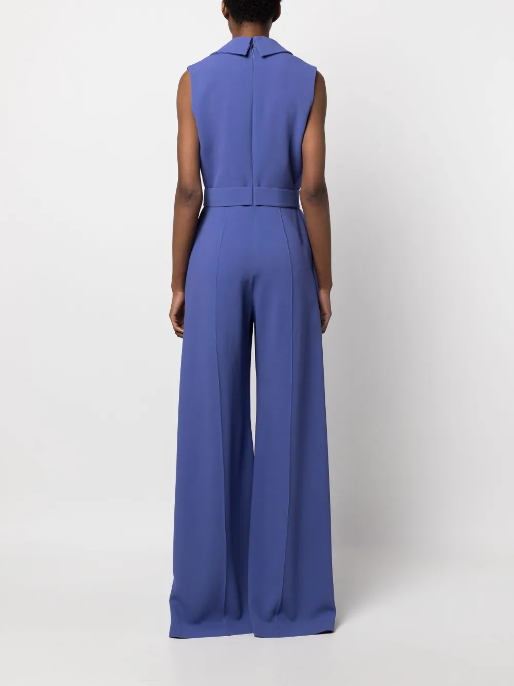 Elie Saab Peak-lapel Wide-leg Jumpsuit In Purple