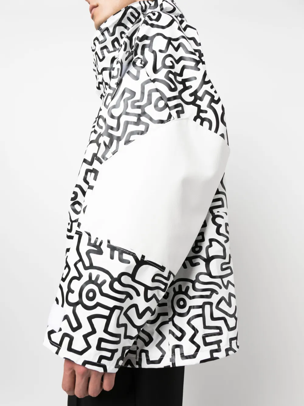 Shop Junya Watanabe X Keith Haring Graphic-print Jacket In White